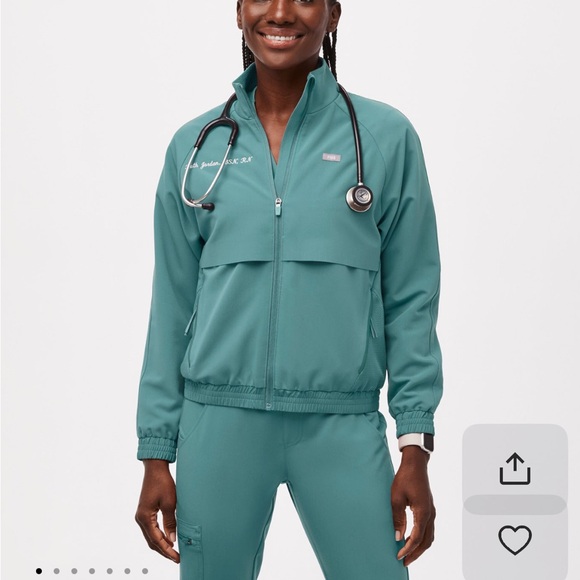 Figs Fuchsia Sydney Scrub Jacket - Picture 5 of 5